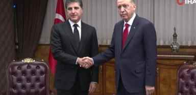 Cumhurbaşkanı Erdoğan, IKBY Başkanı Barzani’yi kabul etti