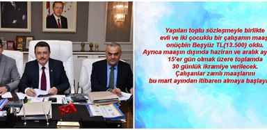 İŞÇİLER SEVİNDİ