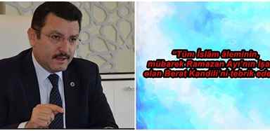 AHMET METİN GEVÇ’DEN KANDİL MESAJI