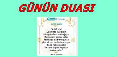 GÜNÜN DUASI