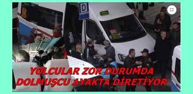 TRABZON’DA DOLMUŞÇU ‘AYAKTA’ DİRETİYOR!