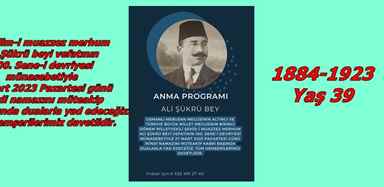 ALİ ŞÜKRÜ BEY DUALARLA ANILIYOR