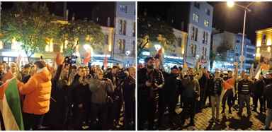 TRABZON’DA GECE 23.30 DA İSRAİL’ İ KINAMA MİTİNGİ YAPILDI