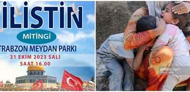 TRABZON FİLİSTİN İÇİN BULUŞUYOR