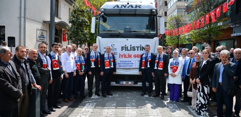 TRABZON’DAN FİLİSTİN’E YARDIM ELİ