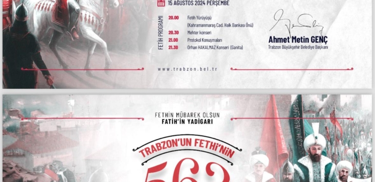 TRABZON’UN 563 NCÜ FETHİ KUTLU OLSUN