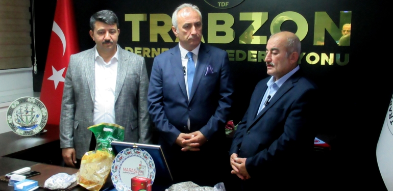Maraş Dernekleri Federasyonu Başkanı Uğur Yinanç dan Trabzon dernekler federasyonuna anlamlı ziyaret. Bu